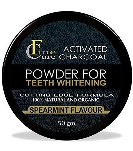 Product Cover FINECARE Activated Charcoal Teeth Whitening Powder 50grm I Enamel Safe Teeth Whitener | Renew Your Smile & Promote Gum Health
