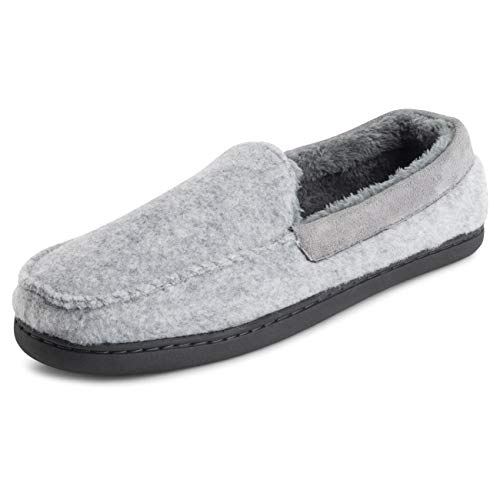 Product Cover Polar Womens Memory Foam Comfort Faux Fur Moccasin Loafer Rubber Sole Winter Plush Outdoor Cozy Slipper Duel Size