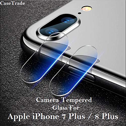 Product Cover CaseTrade Anti Scratch Camera Lens Screen Protector 9H HD Camera Tempered Glass for Apple iPhone 7 Plus//iPhone 8 Plus