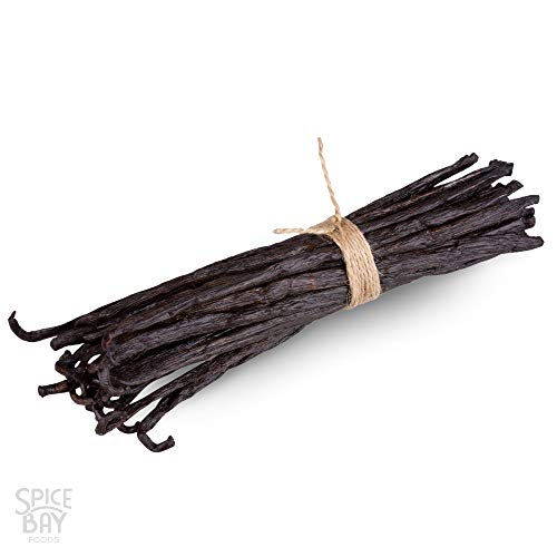 Product Cover Madagascar Vanilla Beans - Gourmet Bourbon Grade A. Great for baking, making pure vanilla extract, vanilla paste etc. Average length of at least 5 inches. (10 Beans)