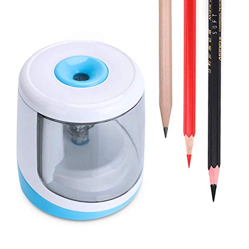Product Cover Electric Pencil Sharpener, Automatic Portable Pencil Sharpener, and Battery-Powered Color Pencil Cutter for Artists, Students, Adults, Classroom/Office - WorkerAnt