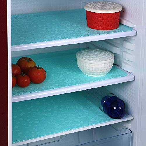 Product Cover Unique Productions PVC Refrigerator Drawer/Fridge/Multipurpose Mat (12 X 17 Inches, Sea Green) - Set of 6 Pieces