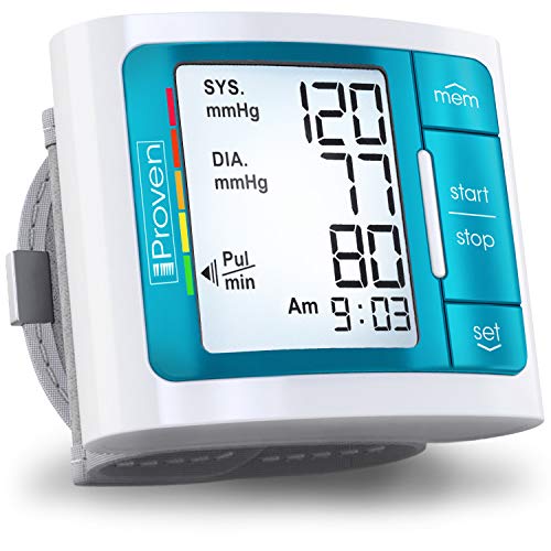 Product Cover [2019 Model] iProven Blood Pressure Monitor - Large Screen with Backlight - 60-Reading Memory - Blood Pressure Cuff for Wrist - Batteries Included - BPM-337BLU