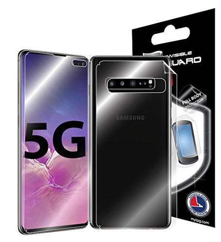 Product Cover IPG for Samsung Galaxy S10 5G Full Body Protector Invisible Touch Screen Sensitive Ultra HD Clear Film Anti Scratch Skin Guard - Smooth/Self-Healing/Bubble -Free Screen & Back