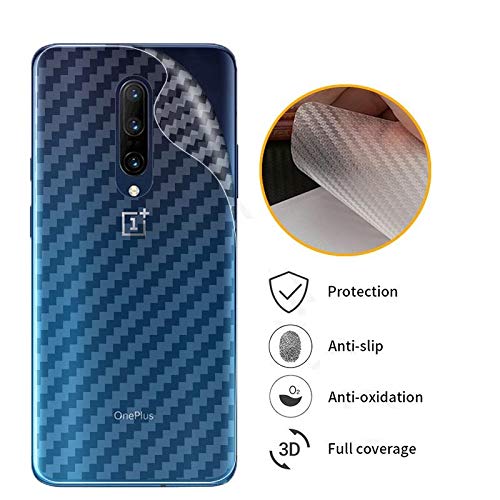 Product Cover Prime Retail Carbon Fiber Vinyl Film Layer for Scratch and Dust Protection OnePlus 7 Pro - Transparent
