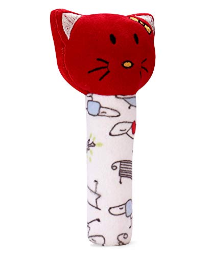 Product Cover Pikipo Kitty Face Rattle Cum Soft Toy (Squeeze Handle for Squeaky Sound)