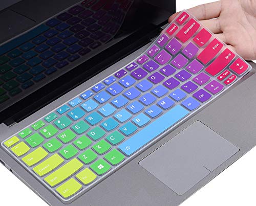 Product Cover Colorful Keyboard Cover Compatible with Lenovo Flex 14 14 inch, Yoga C940 C930 920 13.9, Lenovo Yoga 730 720 13.3