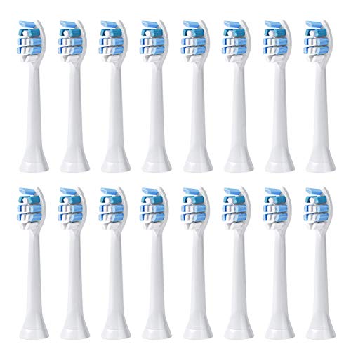 Product Cover Replacement Toothbrush Heads for Philips Sonicare,16 Pack Replacement Brush Heads Compatible with Philips Sonicare DiamondClean, HealthWhite, Series 2,Series 3, FlexCare, EasyClean Electric Toothbrush