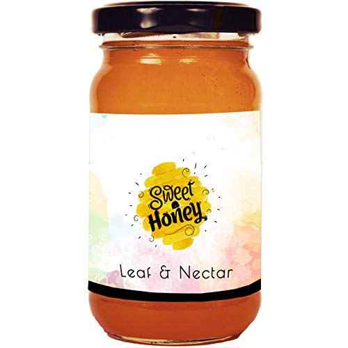 Product Cover Leaf & Nectar Forest Wild Honey Organic Honey | Raw Unprocessed, Unfiltered, Unpasteurized, Pure Natural Honey| an Ayurvedic Remedy for Weight Loss, Immunity Enhancer - 530 Grams (Forest Wild Honey)