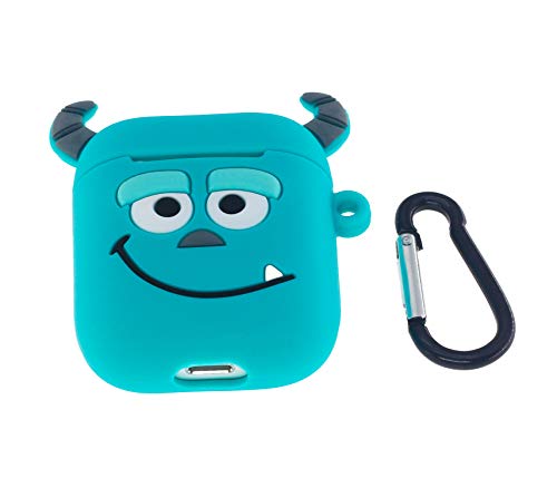 Product Cover Cute AirPods Case, ifctn Shockproof Protective 3D Silicone Cartoon Monster Airpods Case Cover Compatible with Apple Airpods Charging Case Cover 1&2 (Binocular)