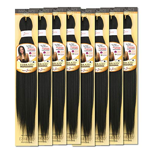 Product Cover [MULTI PACKS DEAL] Innocence Synthetic Pre-Stretched ORIGINAL, Black, Size 8.0