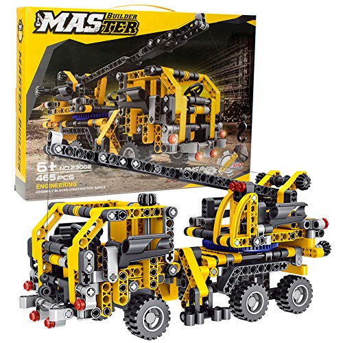Product Cover BIRANCO. Crane Truck Building Kit - Educational Learning STEM Building Blocks Toys Gifts for 8, 10, 12 yr Old Kids, Engineering Construction Set for Boys & Girls Age 6, 7, 9, 11, 13 Years Up