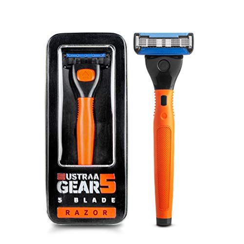 Product Cover Ustraa Gear 5 Shaving Razor (Handle + Blade) - Orange