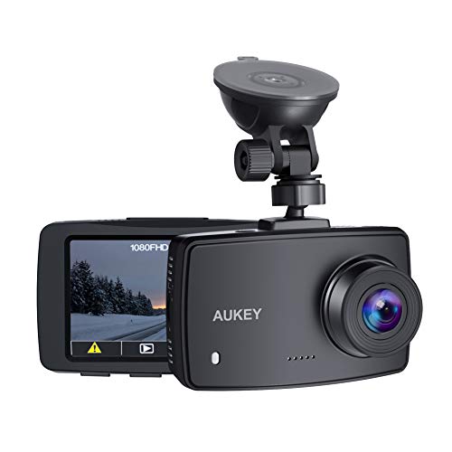 Product Cover AUKEY Dash Cam 1080P FHD Car Camera Supercapacitor 170° Wide-Angle Dash Camera for Cars 2.7 Inch LCD Screen, G-Sensor, Loop Recording, Motion Detection, Support 128GB MAX