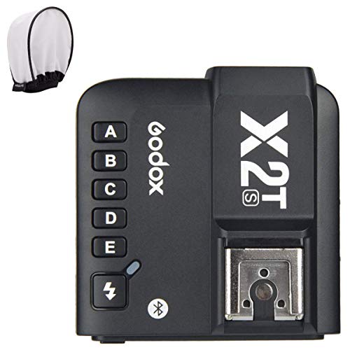 Product Cover Godox X2T-S TTL Wireless Flash Trigger for Sony, Bluetooth Connection, 1/8000s HSS, 5 Separate Group Buttons, Relocated Control-Wheel, New Hotshoe Locking, New AF Assist Light