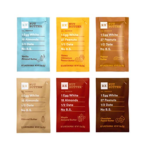 Product Cover RXBAR RX Nut Butter, 6 Flavor Variety Pack, Gluten Free, Keto Friendly, 1.13 Ounce (Pack of 10)