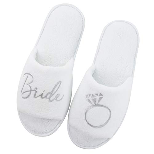 Product Cover About Face Designs Bride/Ring On White One Size Fits All Slippers