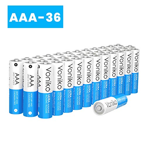 Product Cover VONIKO - Premium Grade AAA Batteries - 36 Pack - Alkaline Triple A Battery - Ultra Long-Lasting, Leakproof 1.5v Batteries - 10-Year Shelf Life
