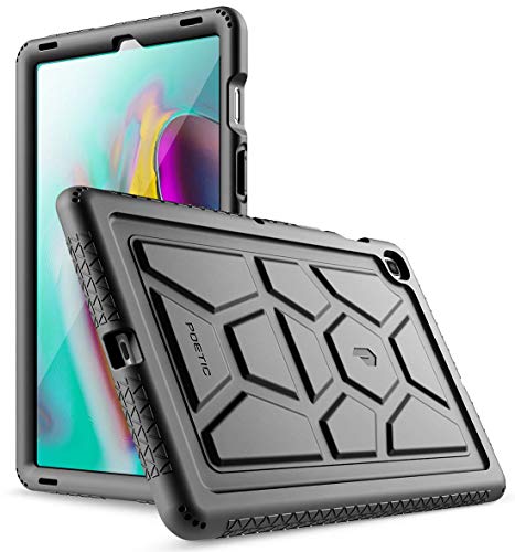 Product Cover Galaxy Tab S5E Case, Poetic Heavy Duty Shockproof Kids Friendly Silicone Case Cover, TurtleSkin Series, for Samsung Galaxy Tab S5E 10.5 Inch (SM-T720/T725) 2019 Release, Black