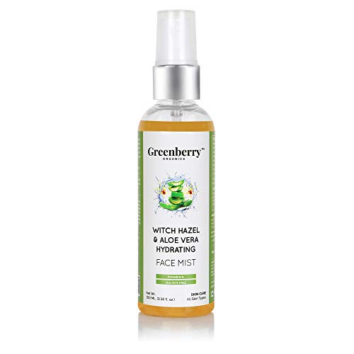 Product Cover Greenberry Organics Witch Hazel & Aloe Vera Hydrating Face Mist for Men & Women, 100 ML