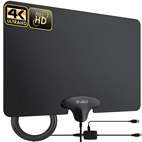 Product Cover HD Antenna [2020 Version] - Indoor TV Antenna - Amplified Digital TV Antenna for HDTV Freeview - HDTV Digital Antenna - UHF & VHF Signal, Supports 4K and 1080P Viewing Quality.