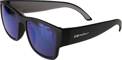 Product Cover Bomber Gomer Bomb Floating Eyewear Matte Black with Blue Mirror Lens GM101-BM