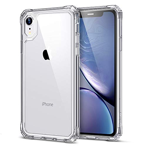 Product Cover ESR Axiom Clear Case Compatible for iPhone XR Case [Scratch-Resistant] [Shock-Absorbent] [Reinforced Drop Protection] Hard PC Back + Soft TPU Frame Compatible with The iPhone XR 6.1