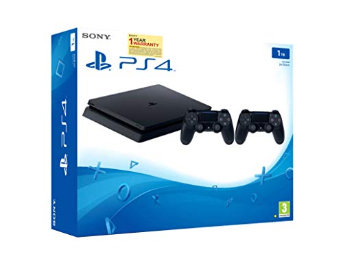 Product Cover Sony PS4 1TB Slim Console with Additional Dualshock Controller (Black)