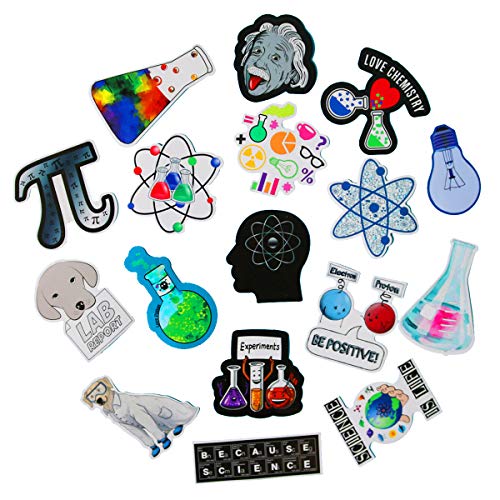 Product Cover 50 PCS Science Chemistry lab Astronaut Stickers Blockchain Code Brain Scientists Funny Stickers for Child Gift Decor Luggage
