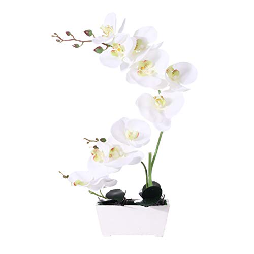 Product Cover Orchid Plant  For Artificial Flowers,Orchids Artificial,Orchid Arrangement ,Orchid Plant  Perfect Packaging 11 Heads 4 Color With Woodiness Vase For Environmental Protection