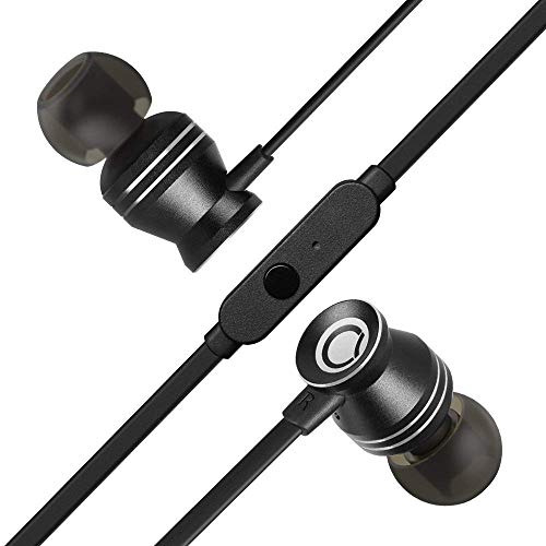 Product Cover GGMM Earbuds Wired Earphones Noise Isolating Earbuds with Microphone Heavy Deep Bass Ear Buds, in Ear Headphones Fits All 3.5mm Jack Device (C300-Black-01)