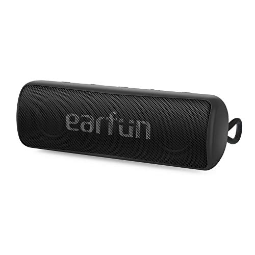Product Cover Bluetooth Speakers, EarFun Go Portable Wireless Speakers with 100 Feet Bluetooth Range, IPX7 Waterproof, Rich Bass Speakers for 24H Playtime, Built-in USB C Port, Perfect for Travel, Home and Outdoors
