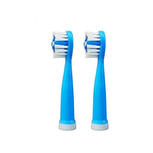 Product Cover Replacement Toothbrush Heads for OJV Kid's Electric toothbrush Set of 2 (Blue)