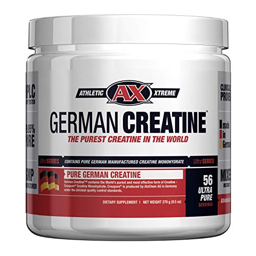 Product Cover German Creatine (Pure Creapure, The Purest Creatine Monohydrate Available) - 270g (56 Servings) | Micronized Creatine from Germany not Chinese Contaminated Junk
