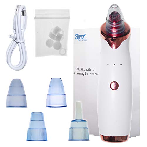 Product Cover Sirrz Industries Blackhead Remover - Pore Vacuum and with 5 Interchangeable Suction Tips for Clearer, More Radiant Complexion - for All Skin Types