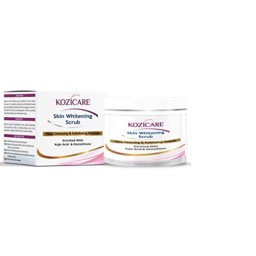 Product Cover Kozicare Skin Whitening Scrub Deep Cleansing & Exfoliating Formula Enriched With Kojic Acid & Glutathione 100 gm