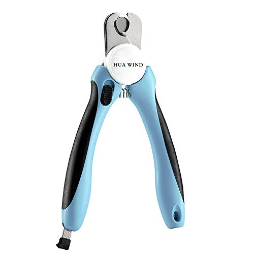 Product Cover Hua Wind Dog Nail Clipper and Trimmer - Safety Guard to Avoid Over Cutting Nail Free Nail File -Sharp Blades - Professional Pet Grooming at Home
