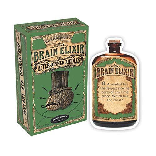 Product Cover Front Porch Classics Brain Elixir - After Dinner RIDDLES Cards, Package may vary