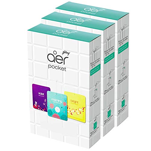 Product Cover Godrej aer Pocket, Bathroom Air Fragrance - Assorted Pack of 9 (9x10g)