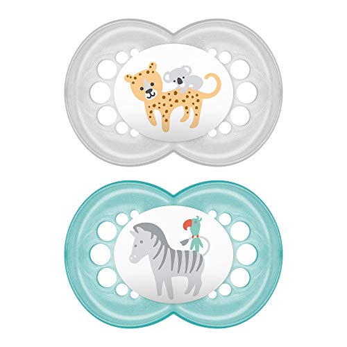 Product Cover Mam Pacifiers, Baby Pacifier 16+ Months, Best Pacifier For Breastfed Babies, 'Original' Design Collection, Unisex, 2Count