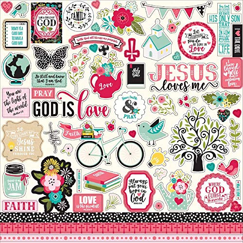 Product Cover Echo Park Paper WF183014 Forward with Faith Cardstock Stickers 12