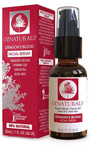 Product Cover OZNaturals Dragon's Blood Serum for Face: Dragons Blood Facial Serum with Vitamin C - Face Tightening and Lifting Serum to Aid Collagen Production and Reduce Wrinkles, Fine Lines, Dark Spots - 1 Fl Oz