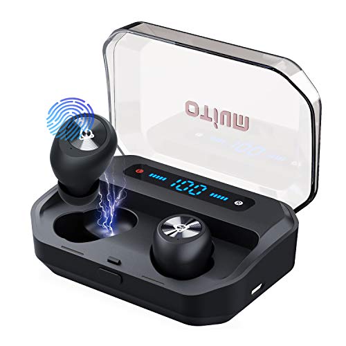 Product Cover Otium Wireless Earbuds Bluetooth 5.0 Headphones with Digital Intelligence LED Display 3500 mAH Charging Case 135H Playtime Stereo Sound Headset IPX7 Waterproof Built-in Mic for Driving/Work/Sports