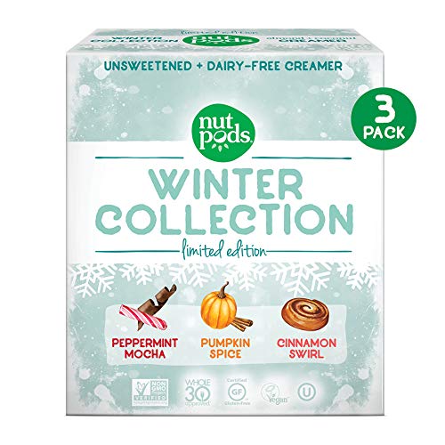 Product Cover nutpods 2019 Winter Collection 3-pack, Unsweetened Dairy-Free Coffee Creamer Made From Almonds and Coconuts