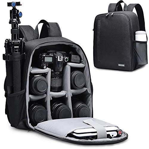 Product Cover CADEN DSLR SLR Camera Bag Backpack for Mirrorless Cameras/Photographers, Camera Case Backpack for Nikon Canon Sony Lens Tripod Accessories Photography Men Women