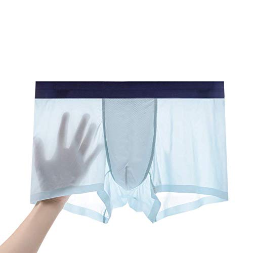 Product Cover Digital baby Men's Underwear Ice Silk Boxer Briefsee-Through Transparent Briefs