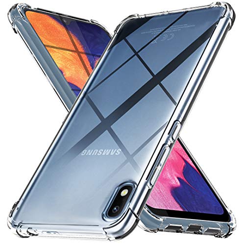 Product Cover Ferilinso Case for Samsung Galaxy A10E,[Strengthen Version with Four Corners] [Camera Care Protection] Shockproof Soft TPU Rubber Skin Silicone Protective Case for Samsung Galaxy A10E Case (Clear)