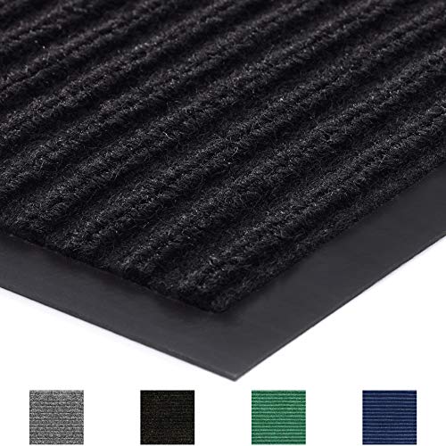 Product Cover Gorilla Grip Original Commercial Grade Rubber Door Mat, 35x23, Heavy Duty, Durable Doormat for Indoor and Outdoor, Waterproof, Easy Clean, Low-Profile Mats for Entry, Patio, High Traffic, Black