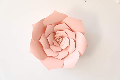 Product Cover LG-Free 8inch 10inch 12inch Paper Pom Poms Decorative Paper Flower Hanging Rose Flower Balls DIY Paper Handmade Craft for Wedding,Baby Shower,Birthday,Party Decorations,Home (2pcs, 16inch-Lt-Pink)