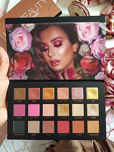Product Cover Birthday Edition-Huda Beauty Rose Gold Remastered Palette Swatches (